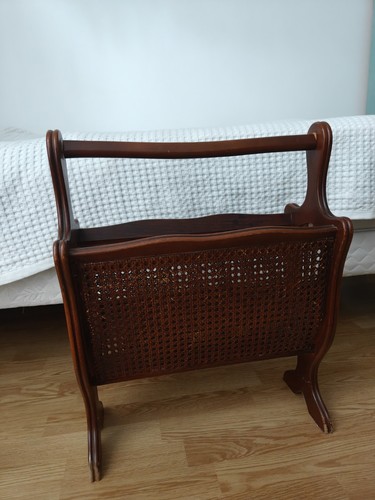 Porte revues bois - bois, rotin
