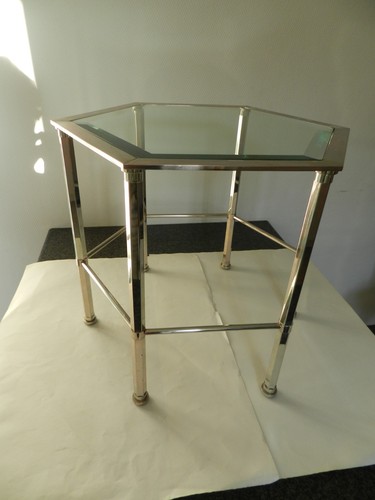 Table basse hexagonale - hexagonale, inox
